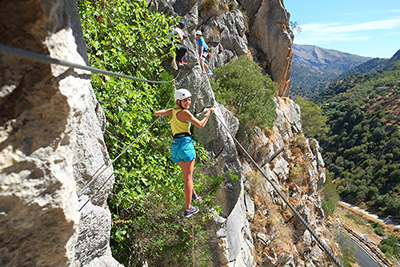 Vía ferrata cerca de Benaoján, Sierra de Grazalema